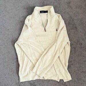 Polo by Ralph Lauren Off-White Men's Zip-Up Sweater